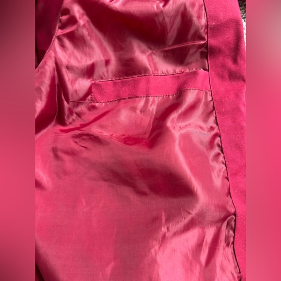 Hanand Men’s Vintage 90s Zip Up Deep Red Jacket size XL - Picture 7 of 10